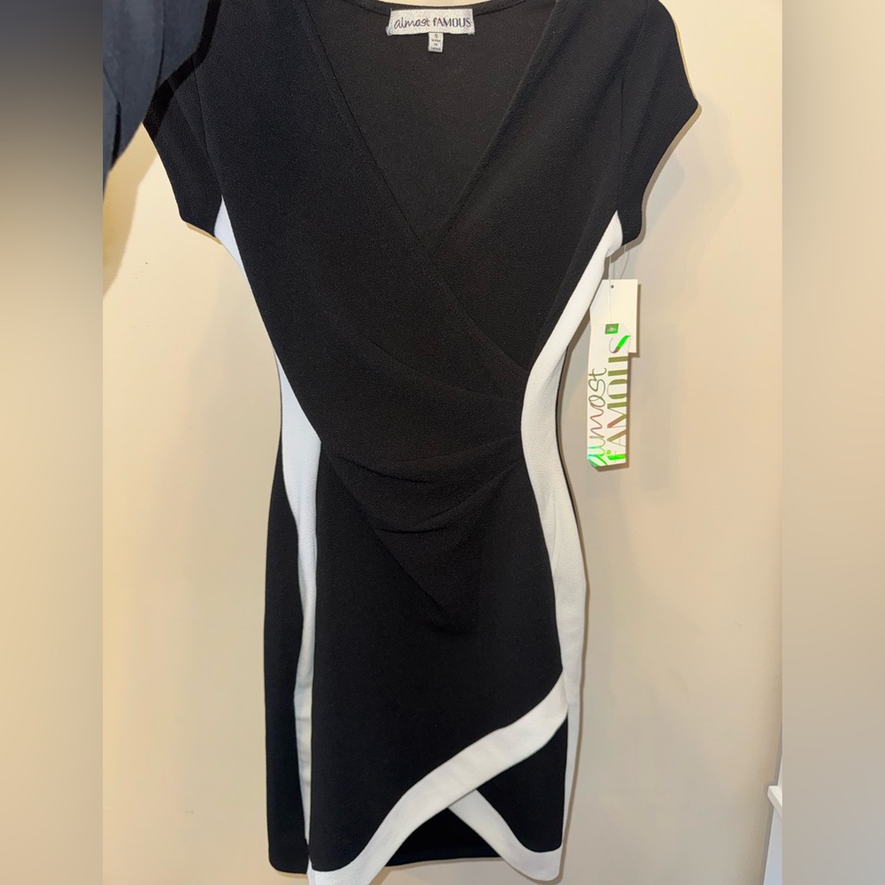 Kohl's Asymmetrical Black and White Dress